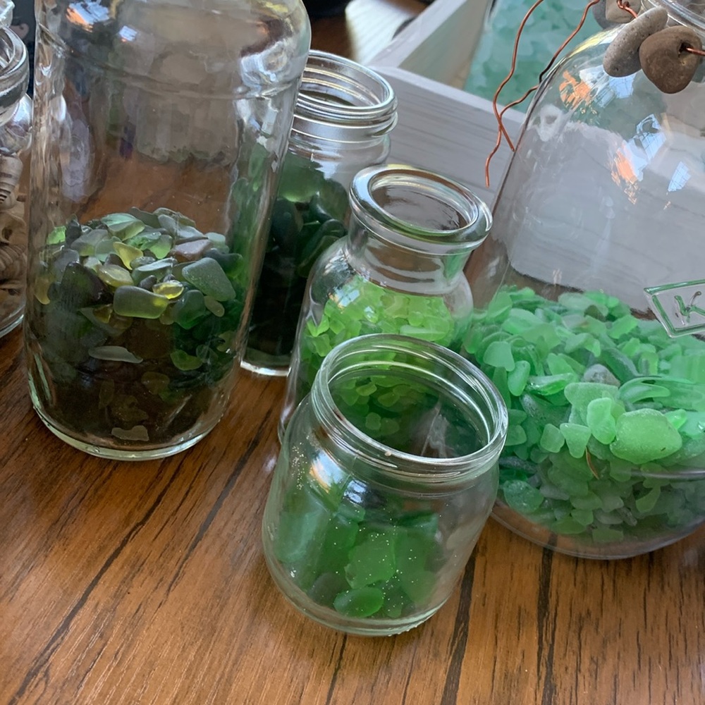 green sea glass